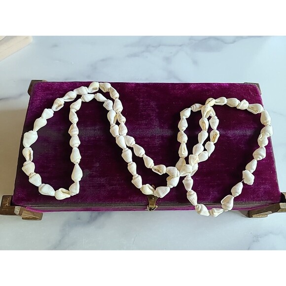 Shell Beaded Necklace Vintage, READ - Picture 3 of 10